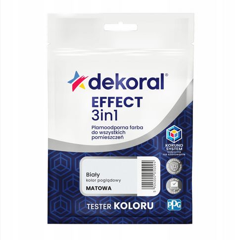 Dekoral Effect 3IN1 TESTER 0,04l Biały