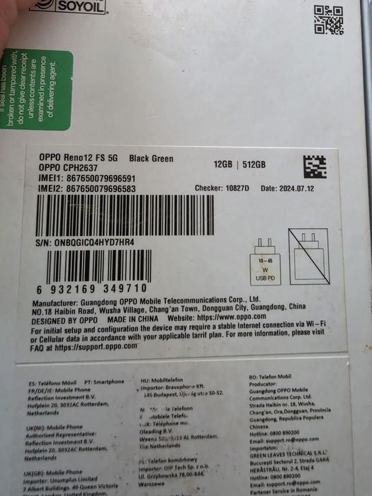 Sprzedam smartfon OPPO 12 FS 5G 512 GB