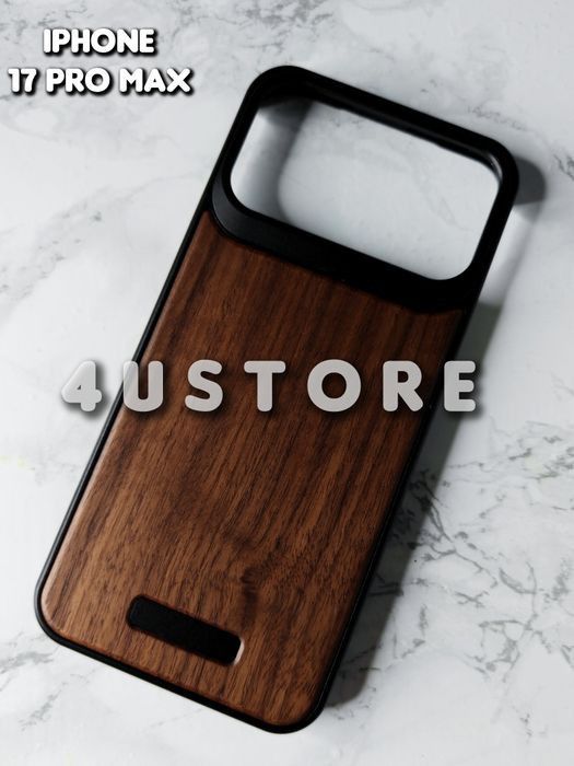 Чехол металлический Metal Case Magsafe на iPhone 17 Pro Max кожа чoхол металевий метал шкіра дерево преміум класу