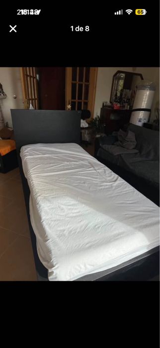 cama malm de solteiro