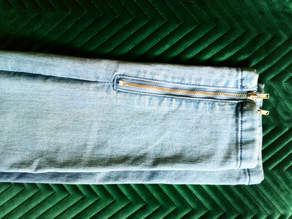 Jeansy stretch rurki, rozmiar 152