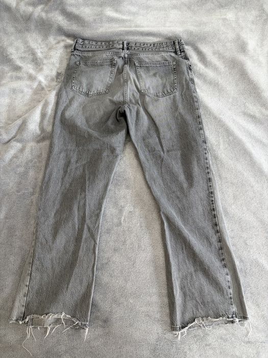 Серые flared jeans zara