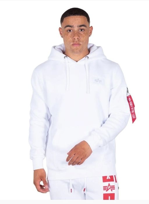 ALPHA Nowa,bawełniana biała bluza z metką,rozmiar L