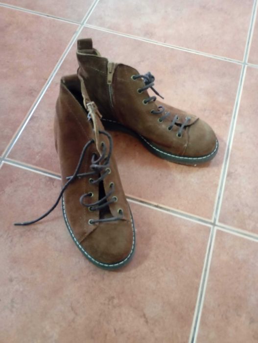 Botas de camurça Massimo Dutti