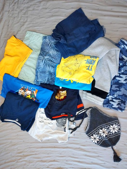 Fajna paczka ubrań dla chłopca 122 128