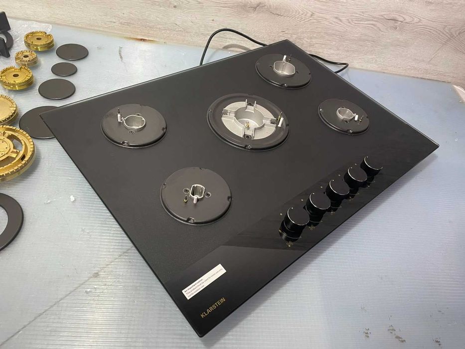 Газова плита з матовим склом 10046683 KLARSTEIN Goldflame Nano 5