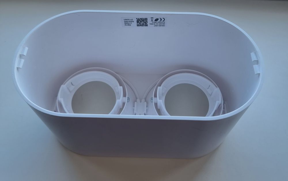 Aplique de tecto para focos