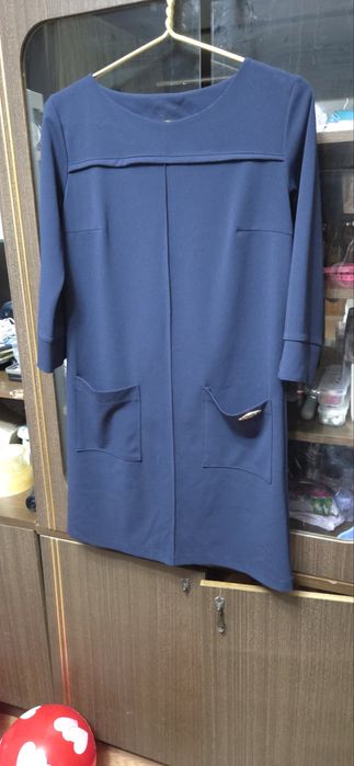 Платье синее 44-46р