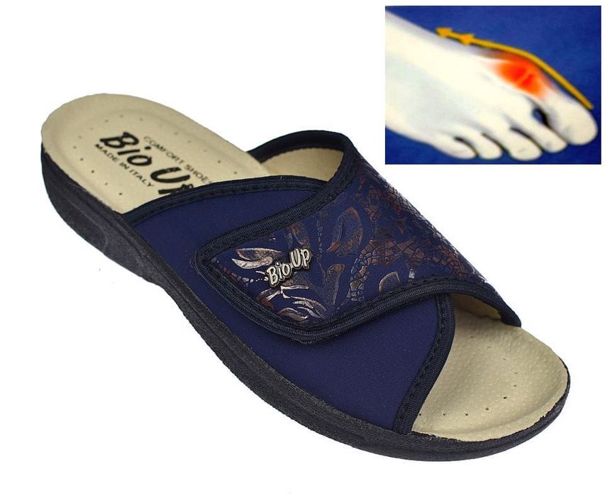 Damskie klapki zdrowotne 1470 na rzepy  buty na haluksy roz. 40