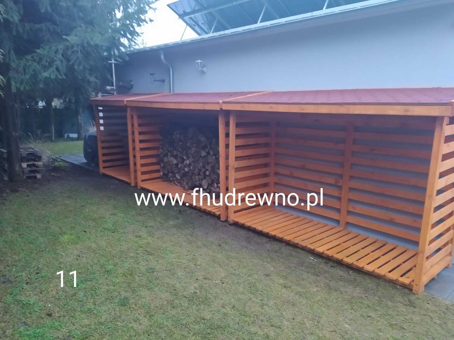 Drewutnia schowek na drewno przechowywanie drewna
