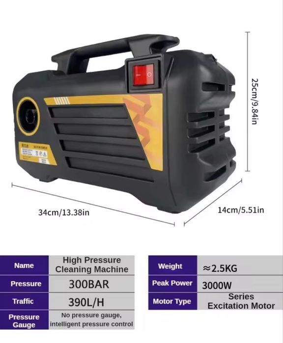 Lavadora de Alta Pressão 3000w