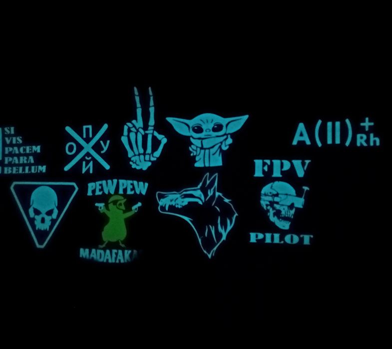 Винотовлення світлових Шевронів та Патчів від 3 шт