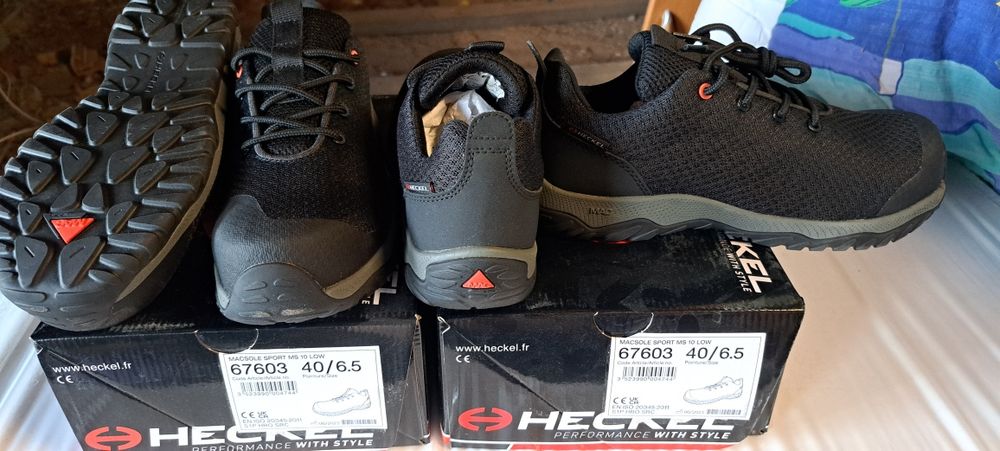 Buty robocze Heckel modele MacairS1P, MacSole Sport MS10Low i Ms100Low, Uvex69062S1P