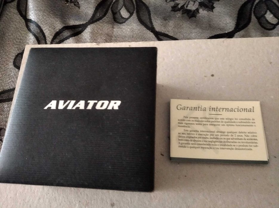 relogio  com certificado de aviador