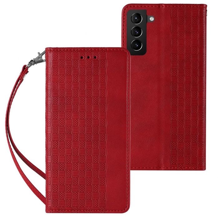 Etui Strap Braders Case Do Samsung Galaxy S22 Ultra Czerwony