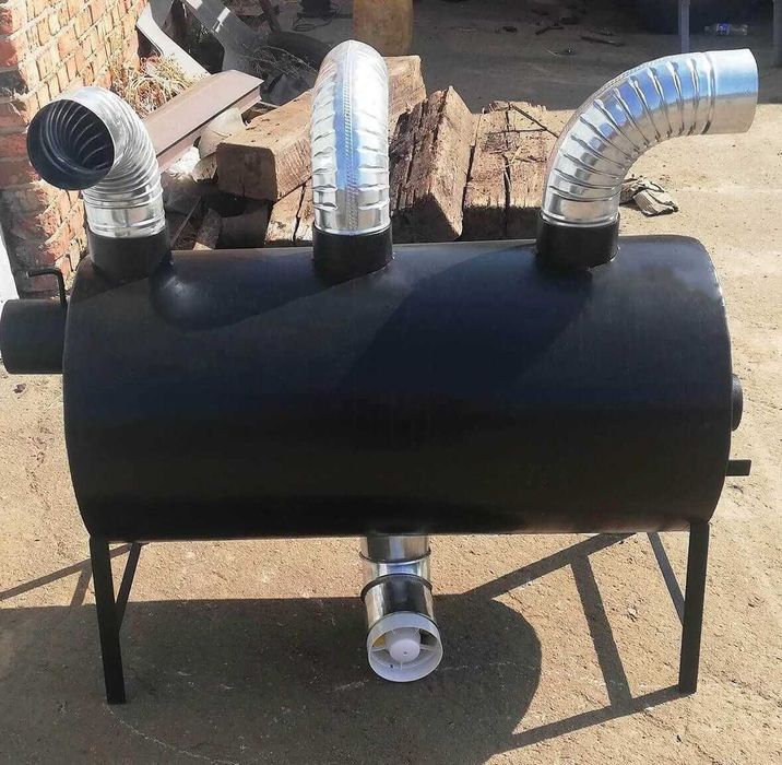 • 650м3! 5мм! Теплогенератор с обдувом Печь Буржуйка Булерьян Булер'ян