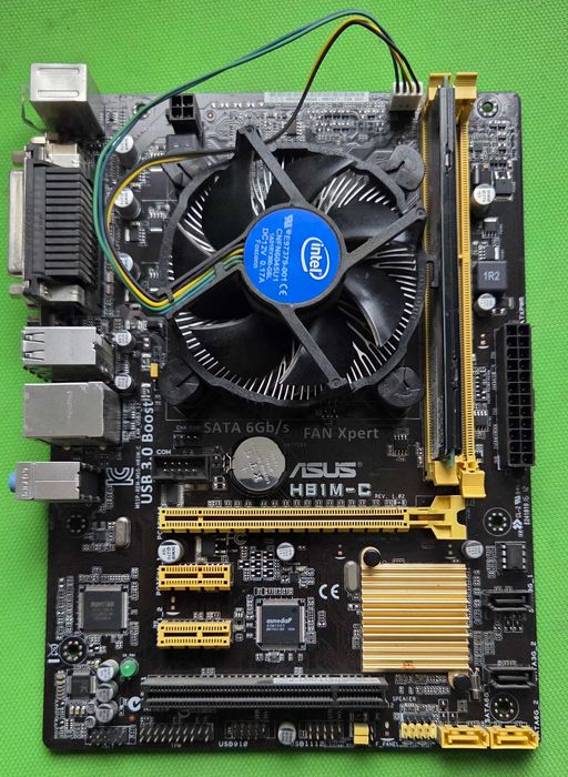 Asus H81M-C + Intel Pentium G3250 3.2 Ghz + DDR3 GoodRam 4 Gb