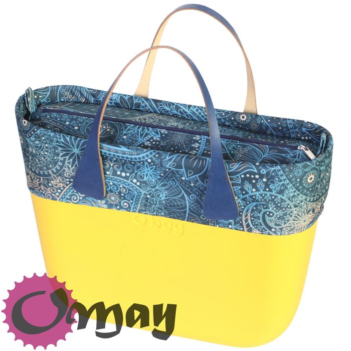 Granatowy organizer OBAG MINI +OPASKA orient paisley Granat OMAY