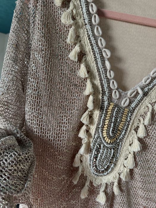 Stylowa sukienka plażowa / narzutka