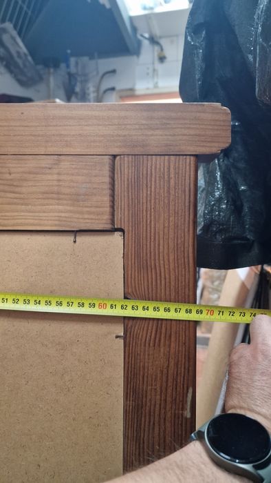 Espelho madeira maciça