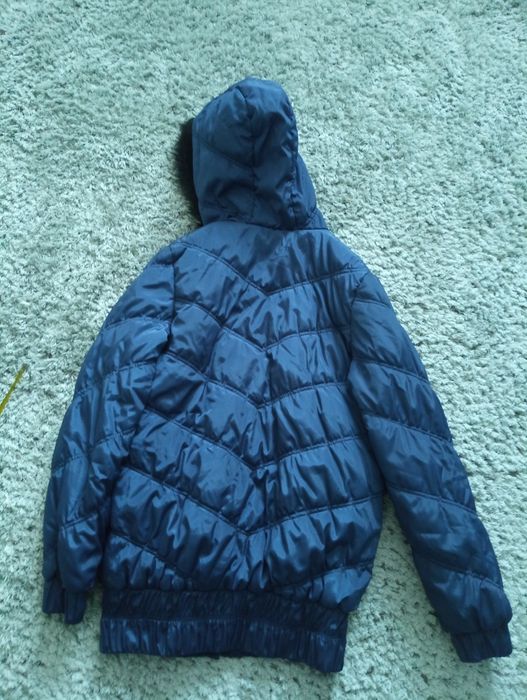 Куртка жіноча коротка для вагітних синього кольору