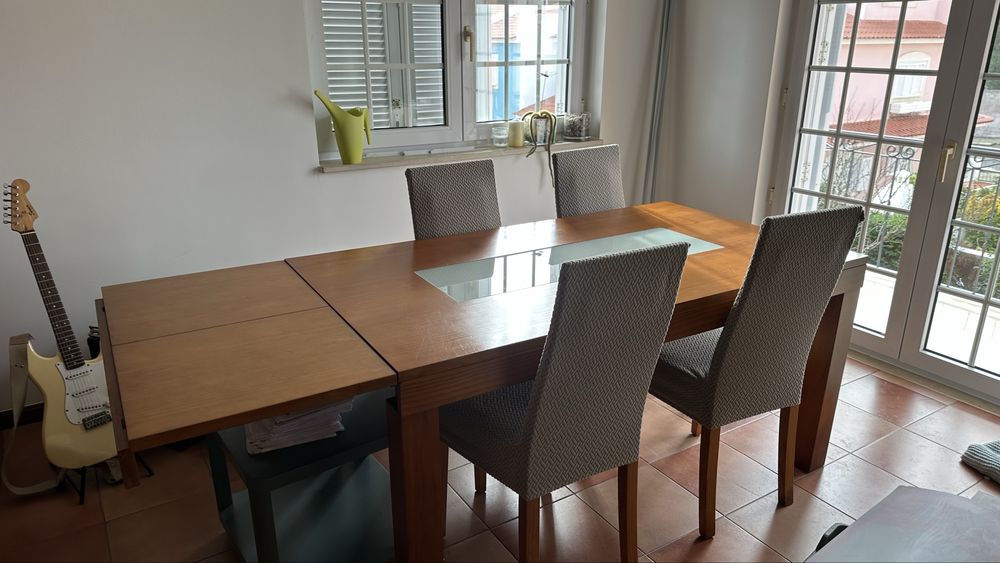 Mesa refeições extensível