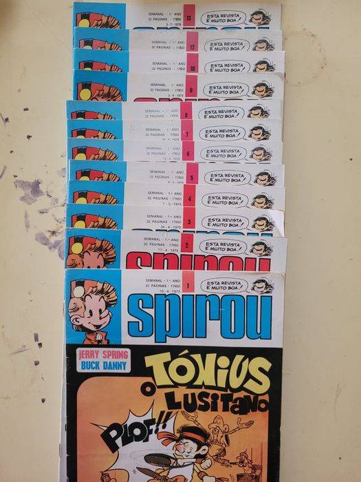 Coleção de revistas do Tintin de 1978