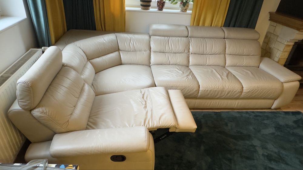 Sofa skórzana  narożna 195 x 280