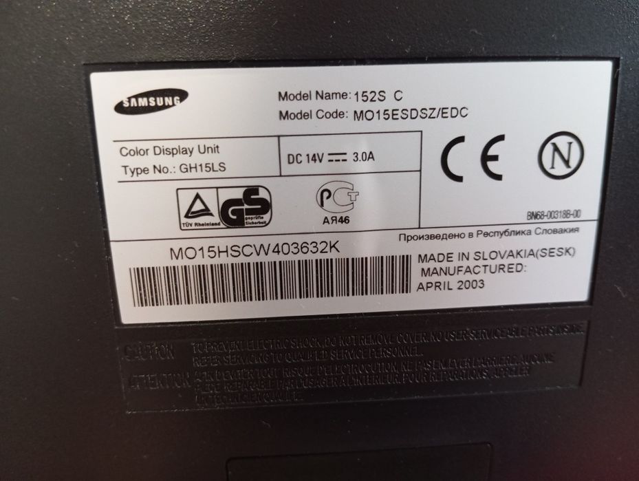 Monitor Samsung 152SC