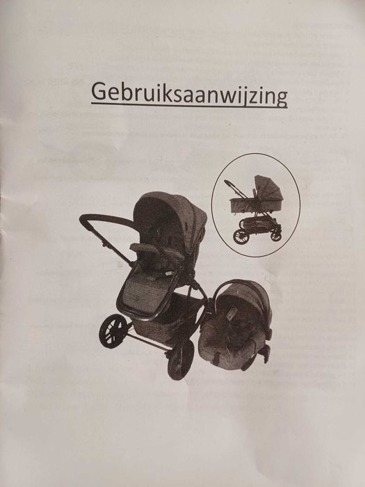Vários artigos de bebé (Carrinho trio, espreguiçadeira, Suporte)