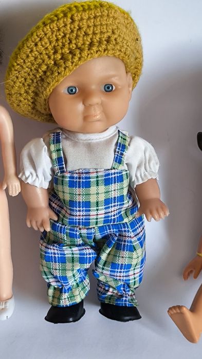 Zestaw zabawek laleczki vintage plastik i celuloid.