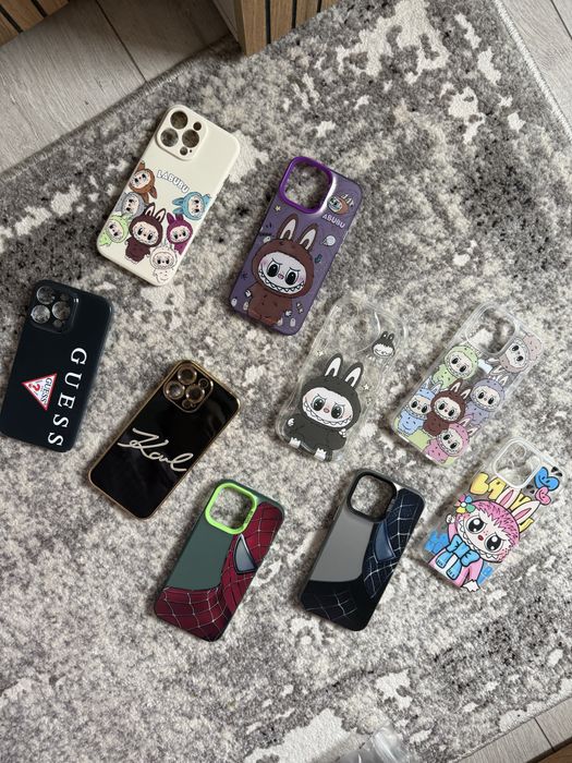 Zestaw 9 etui iPhone 16 Pro Max | różne wzory | nowe