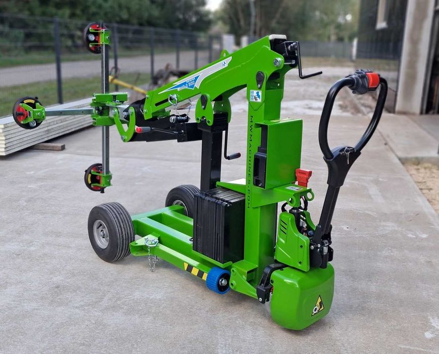 Mini żuraw manipulator do szkła okien MWM GME-S 300 chwytak szyb dźwig