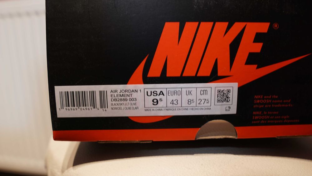 Кросівки Air Jordan 1 Element Gore-Tex Black/Sky J Light Olive