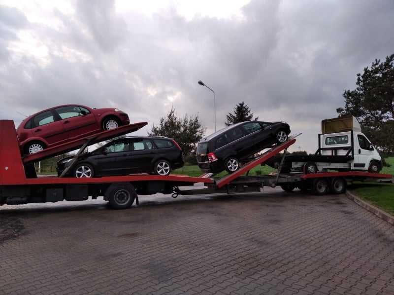 Transport SAMOCHODÓW  Osobowych i Busów Niemcy Holandia Europa LAWETA