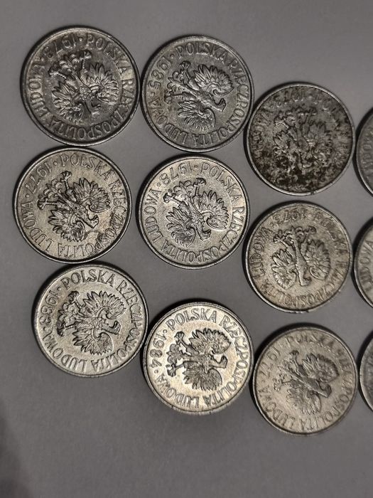 50 groszy 1957 oraz inne roczniki epoka PRL