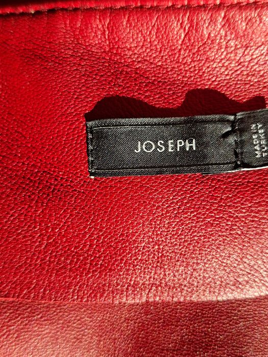 Спідниця шкіряна  червона Josef
