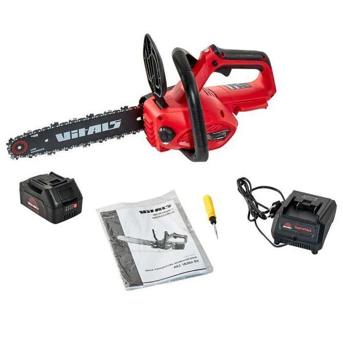 Пила ланцюгова, аккумуляторная пила Vitals AKZ 1830n Kit 210694