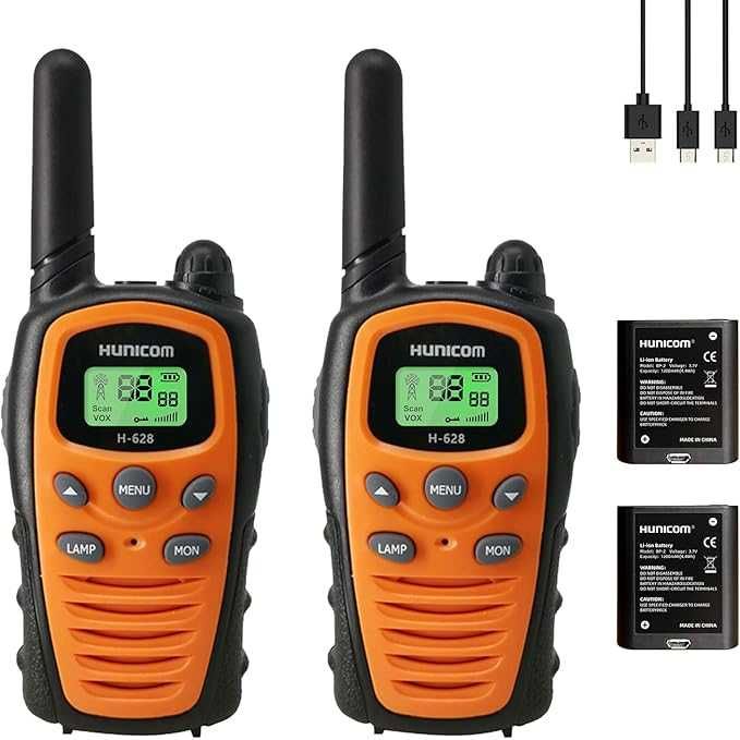 Krótkofalówki HUNICOM H-628 Walkie Talkie 2 sztuki 5km z latarką led