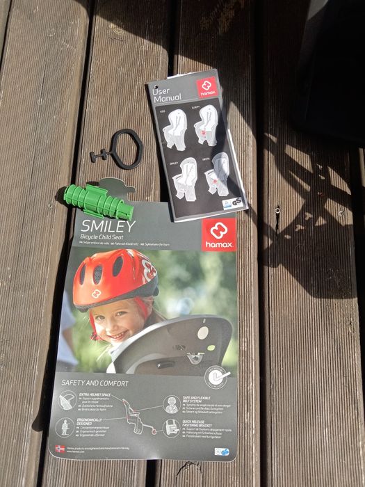 Fotelik rowerowy Hamax Smiley Decathlon