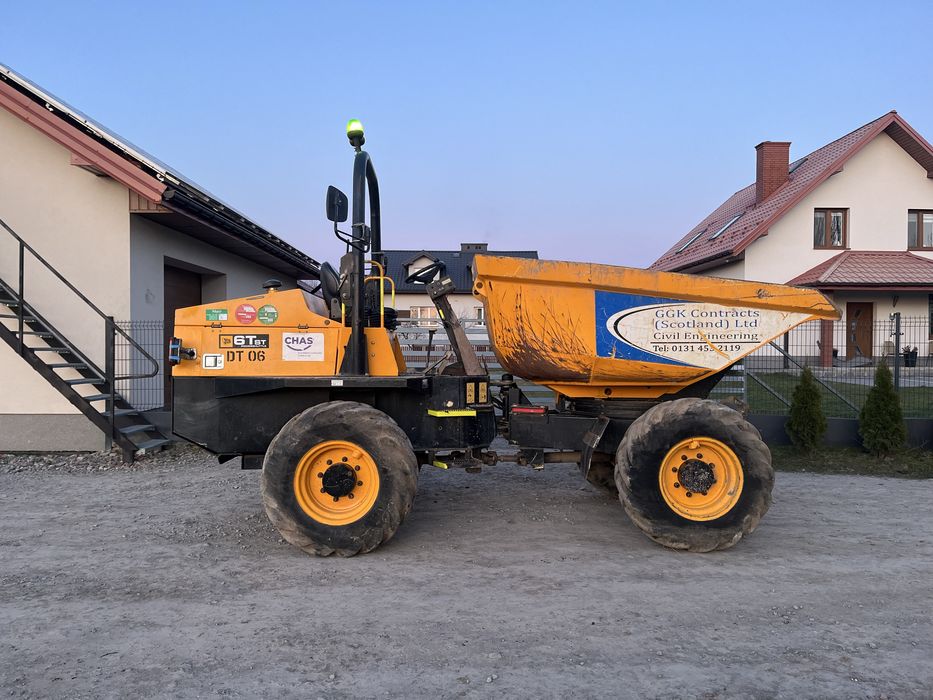JCB 6TST 2017R 2300H obrot wozidlo budowlane 6 tonowe 4x4 terex ta6s