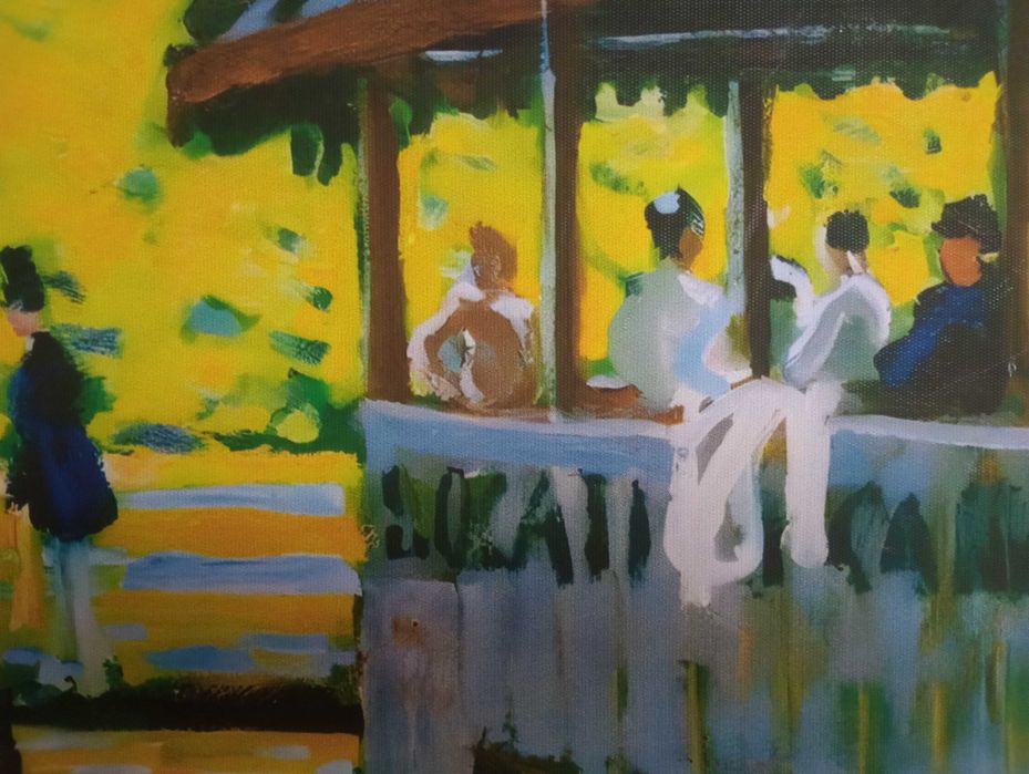 Obraz na płótnie - La Grenouillère, Claude Monet, 50x70