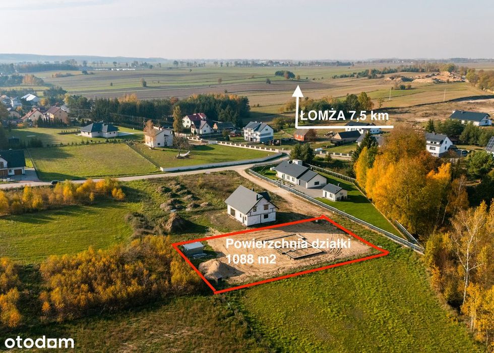 Działka 11 a z rozpoczętą bud. domu i materiałami