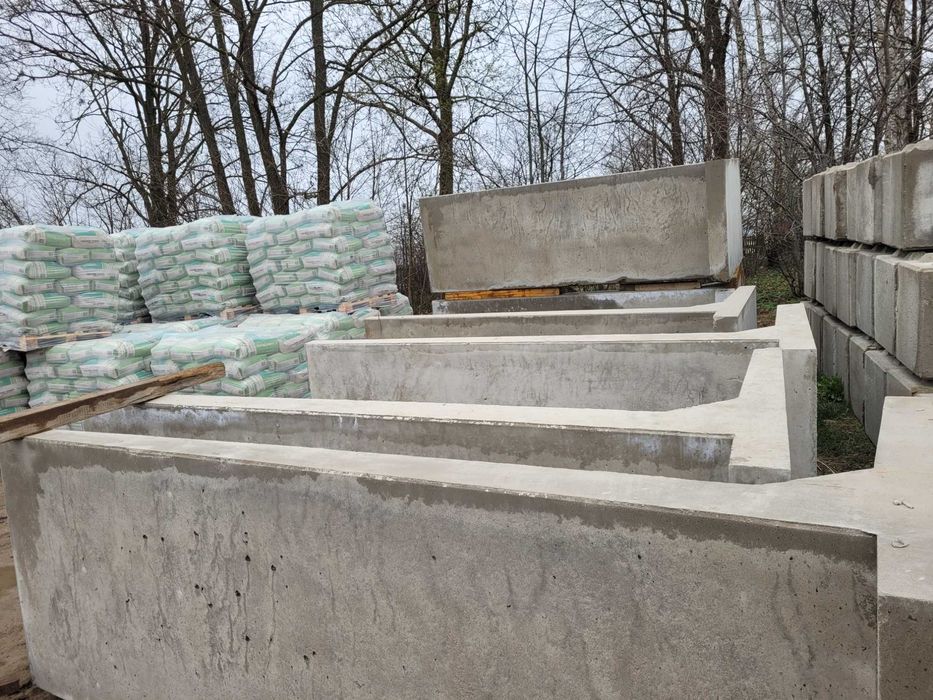 Mury oporowe , elki betonowe 250x100