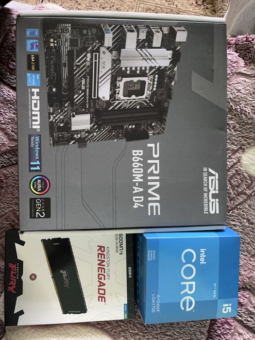 Мощний Комплект s1700 12400+B660+16Gb