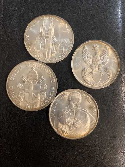 Polska, zestaw 4 Numizmatów / medali Wielcy Polacy XX w. Numizmatyka