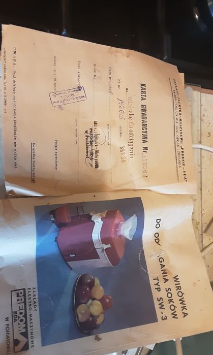 Sokowirówka PRL Predom Typ SW-3 vintage retro