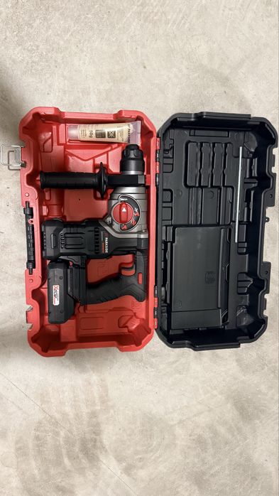 Martelo Perfurador Parkside Performance 20V SDS Plus + Bateria + Mala