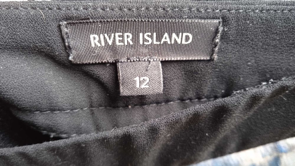 Letnia spódnica z rocięciami river island 38 M długa letnia ombre plaż
