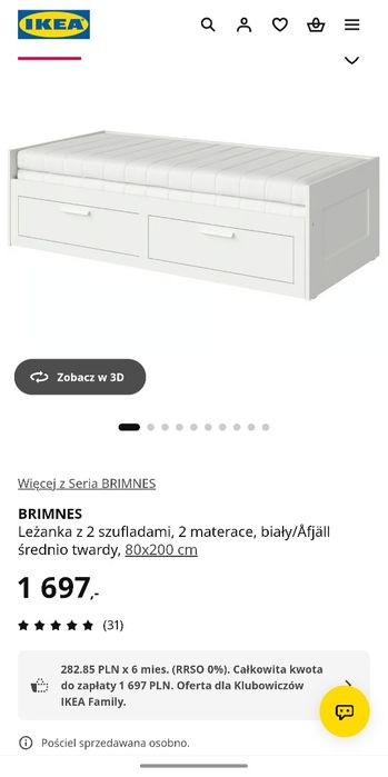 IKEA Brimnes białe